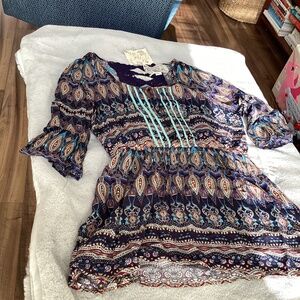 Two Nick & Mo Multicolor Bohemian Tunics